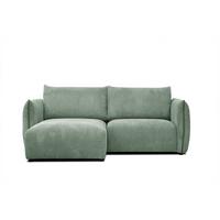 ECKSOFA TAUER 3-Sitzer, mintgrün - Schwarz/Mintgrün, Holzwerkstoff/Kunststoff (173/206cm) - Wozimo