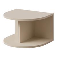 NACHTTISCH Lena mit offenem Ablagefach, 40 cm, für Kinder und Jugendliche, Macadamia - Eichefarben/Beige, Holzwerkstoff (40/25/35cm) - Beautysofa