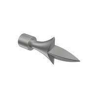 ENDSTÜCKE FÜR GARDINENSTANGEN / TELESKOPSTANGEN Lily 16/13 mm Ø Silbergrau, Packung 2 Stück - Silberfarben/Alufarben, Kunststoff (11.1/5.9/5.9cm) - INTERDECO