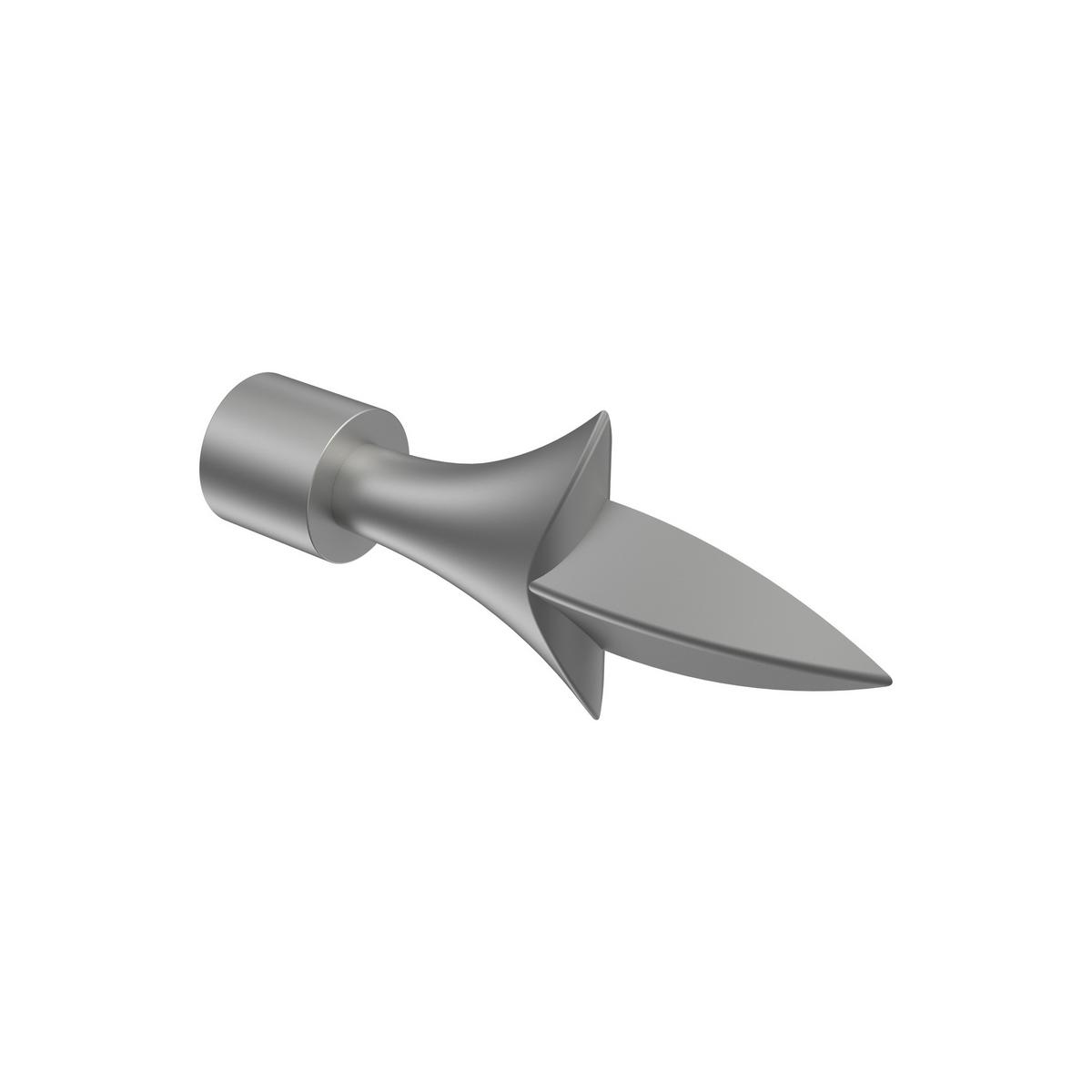GARDINENSTANGE / TELESKOPSTANGE Hera Lily 70-120 cm, 1-läufig, 16/13 mm Ø Silbergrau - Silberfarben/Alufarben, Kunststoff/Metall (120cm) - INTERDECO