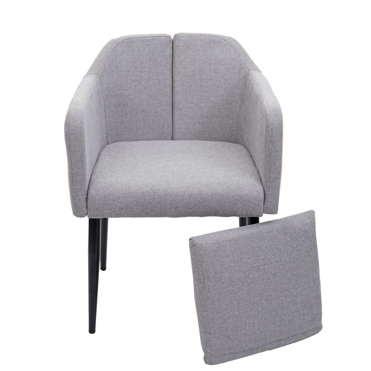 ESSZIMMERSTUHL Hellgrau 2er-Set - Hellgrau, Textil (60/86/65cm) - MCW