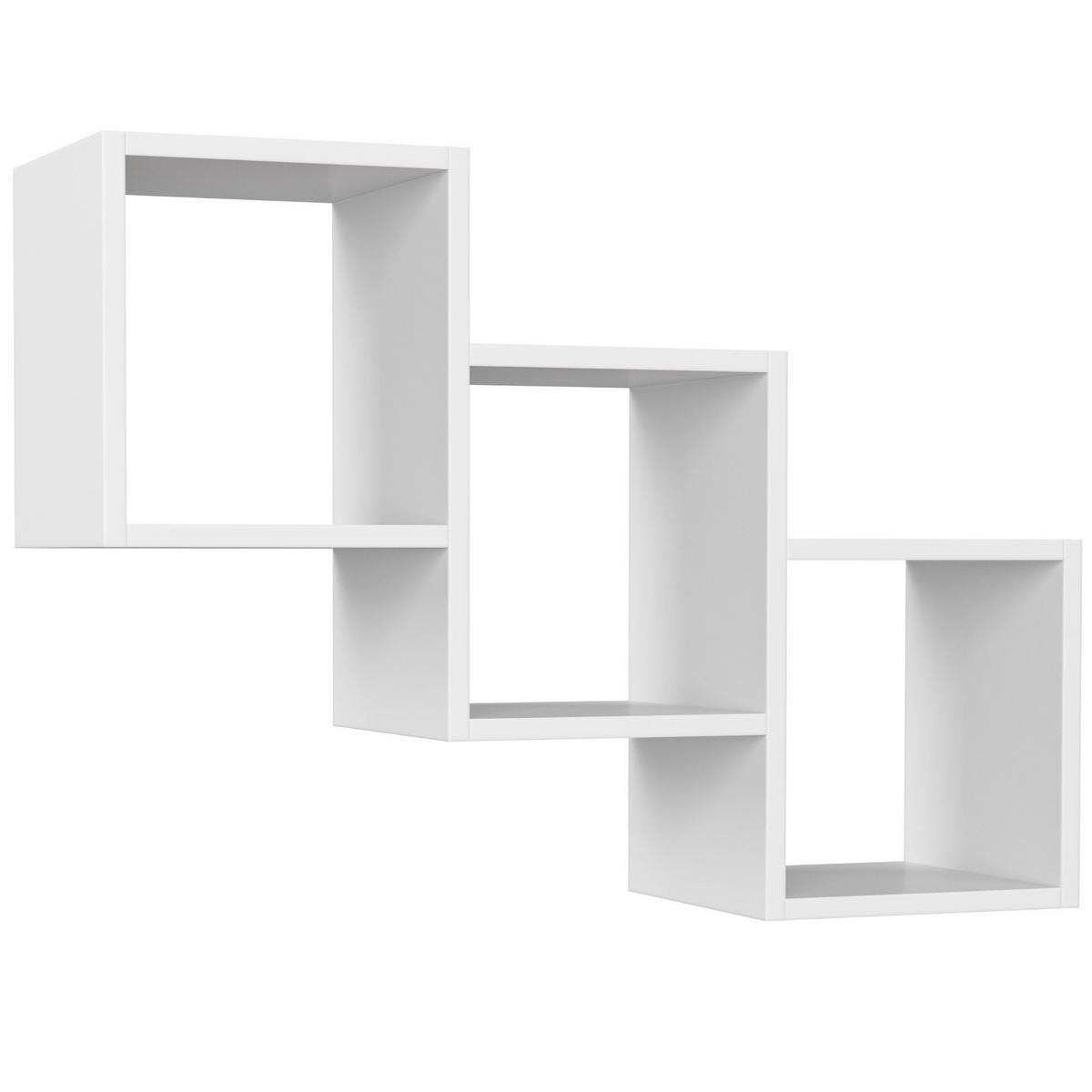 WANDREGAL Weiß 55/78/20 - Weiß, Holzwerkstoff (78/55/20cm) - RAUMHIRSCH FURNITURE
