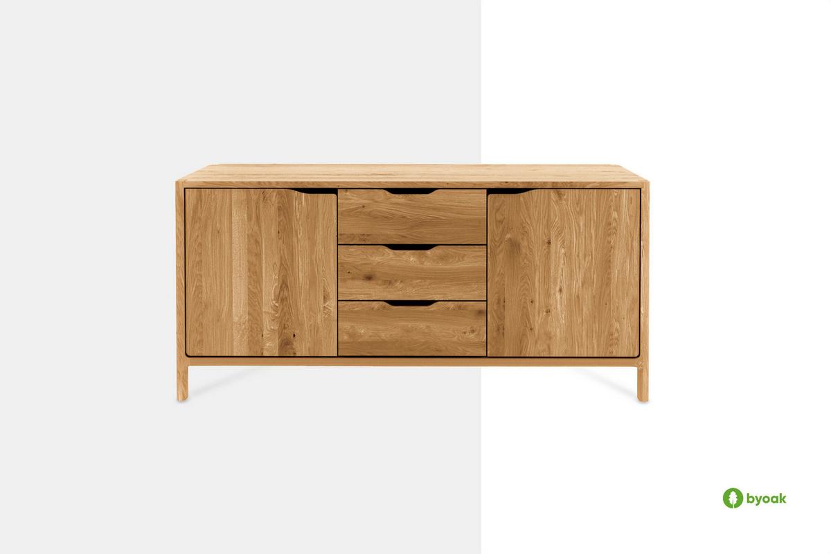 KOMMODE PAUL Kernbuche - Kernbuche, Holz (140/64/50cm) - byoak