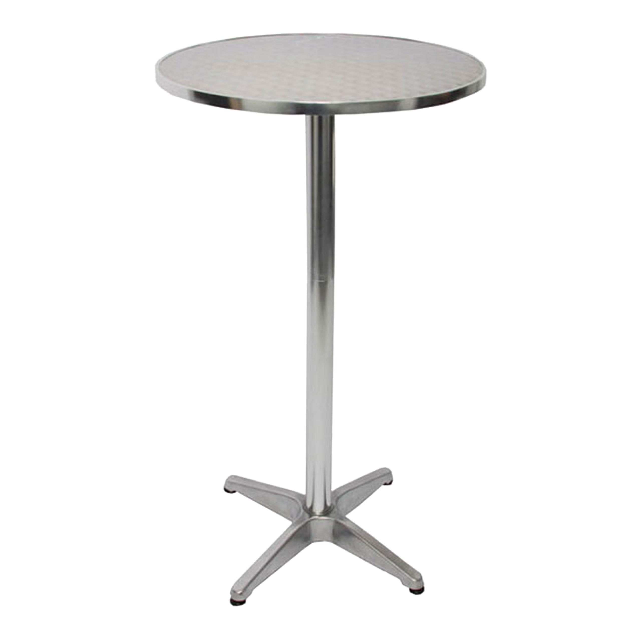 ALU-STEHTISCH KLAPPBAR rund Silber - Silberfarben, Metall (60/60/110cm) - MCW