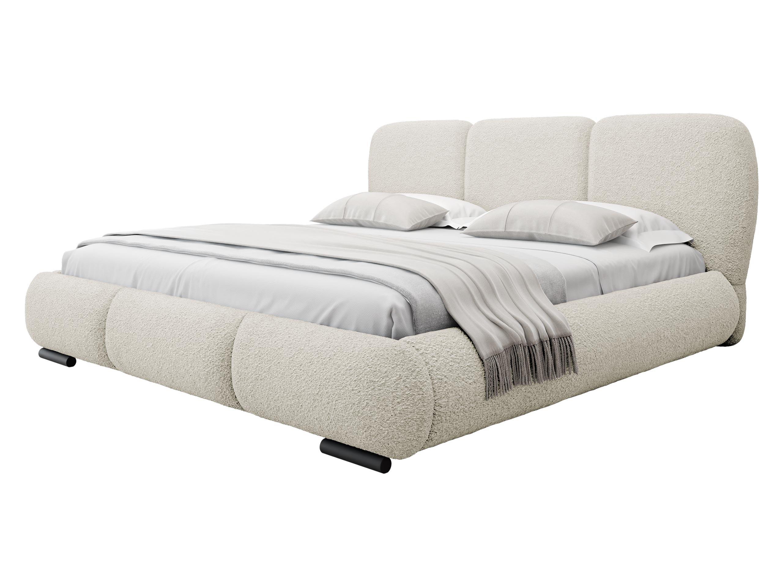 POLSTERBETT Rosa - Eichefarben/Creme, Holz/Textil (160/200cm) - MIRJAN24