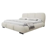 POLSTERBETT Rosa - Eichefarben/Creme, Holz/Textil (140/200cm) - MIRJAN24