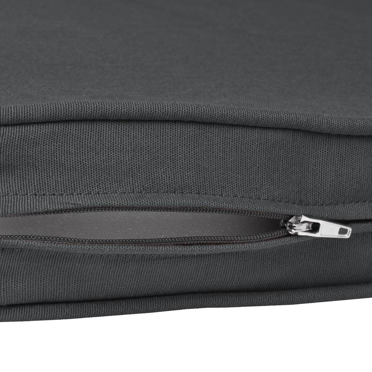 BANKAUFLAGE Loft BK 120/48/5 cm Graphitgrau - Grau, Textil (48/5/120cm) - Beautissu 
