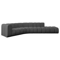 ECKSOFA modulares Sofa Tilmo-L1 - 399x194x70 cm Grau - Grau, Holzwerkstoff/Textil (399/194cm) - ALTDECOR