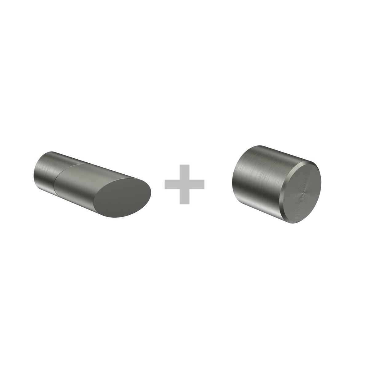 GARDINENSTANGE INNENLAUF Platon Verano 600 cm (geteilt in 3 x 200 cm), 2-läufig, 20 mm Ø Edelstahl-Optik - Edelstahlfarben/Silberfarben, Metall (600cm) - INTERDECO