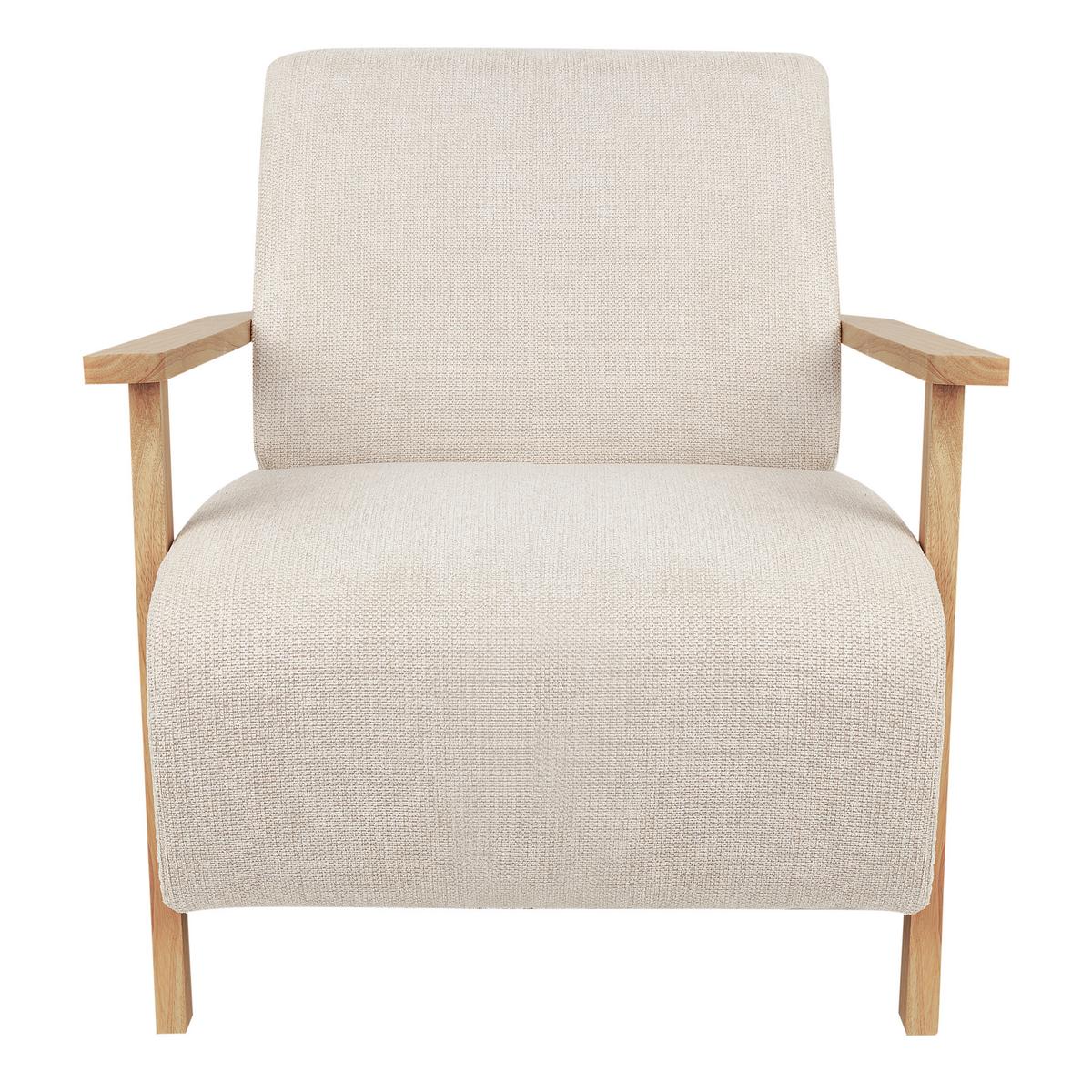 SESSEL Helles Beige Lesja - Hellbraun/Beige, Textil (77/79/90cm) - Beliani