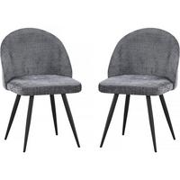 STUHL 2er Set samuel Grau - Grau, Textil (52/81/53cm) - Habitat Garten