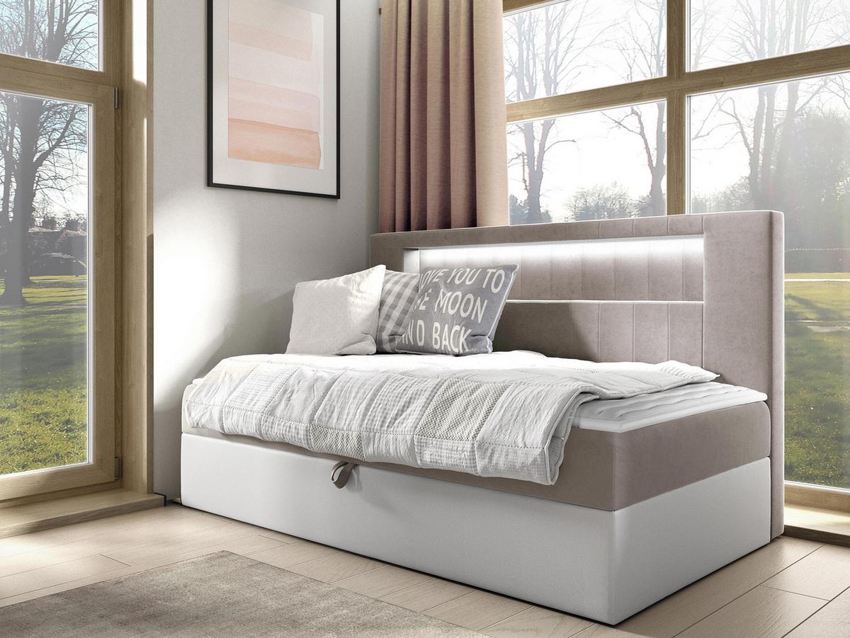 BOXBETT Gold Junior 2 - H3 - Creme/Weiß, Holz (90/200cm) - MIRJAN24
