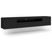 TV-MÖBEL Aurus Schwarz - Schwarz, Holzwerkstoff (200/36/37cm) - Petits-meubles