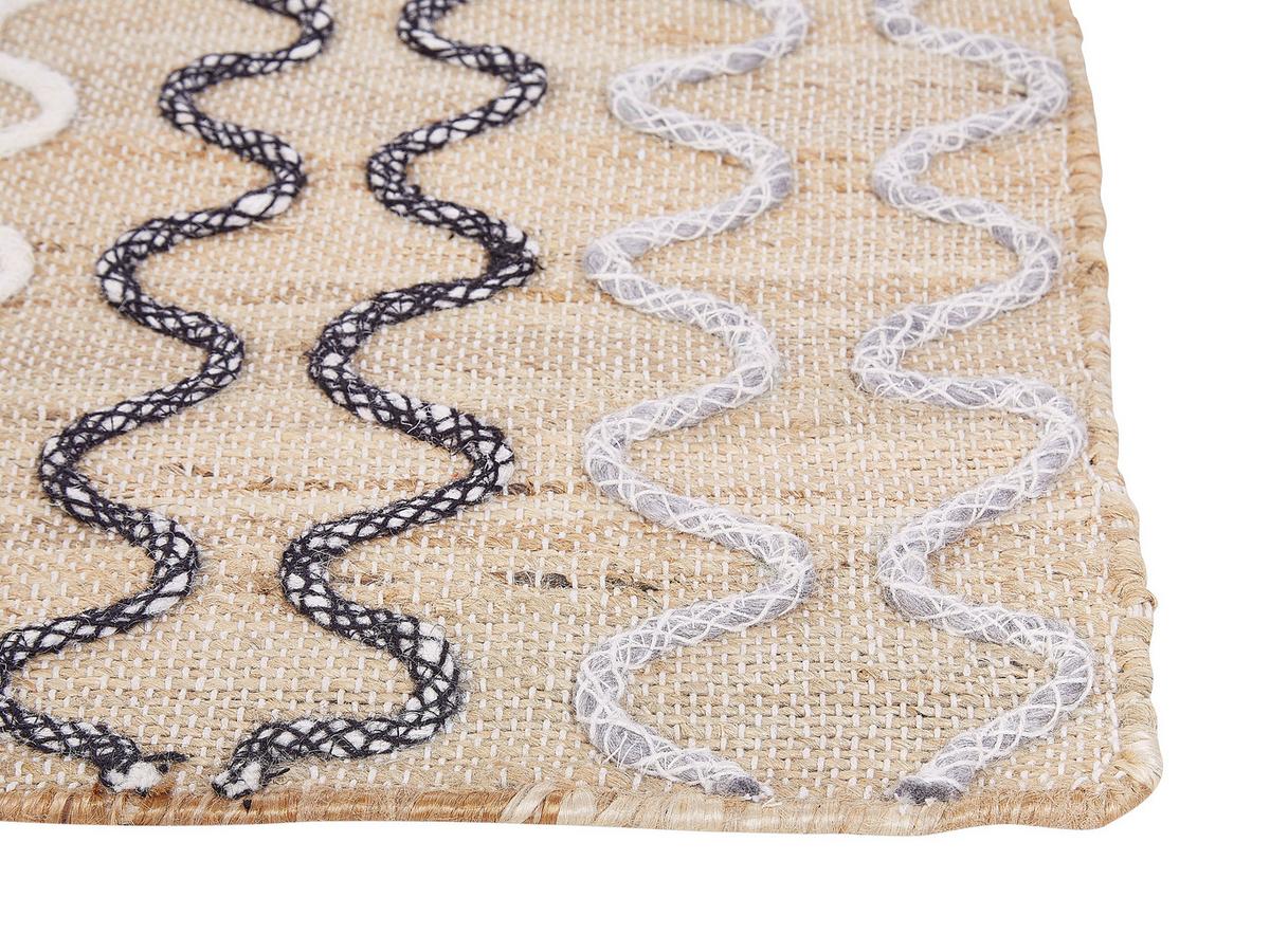KURZFLOR-TEPPICH Sogut 200/140 cm - Beige, Naturmaterialien (140/200cm) - Beliani