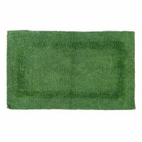 BADEMATTE 50/80 cm, 100% Baumwolle, wendbar - Smaragdgrün, Textil (50/80cm) - Homescapes