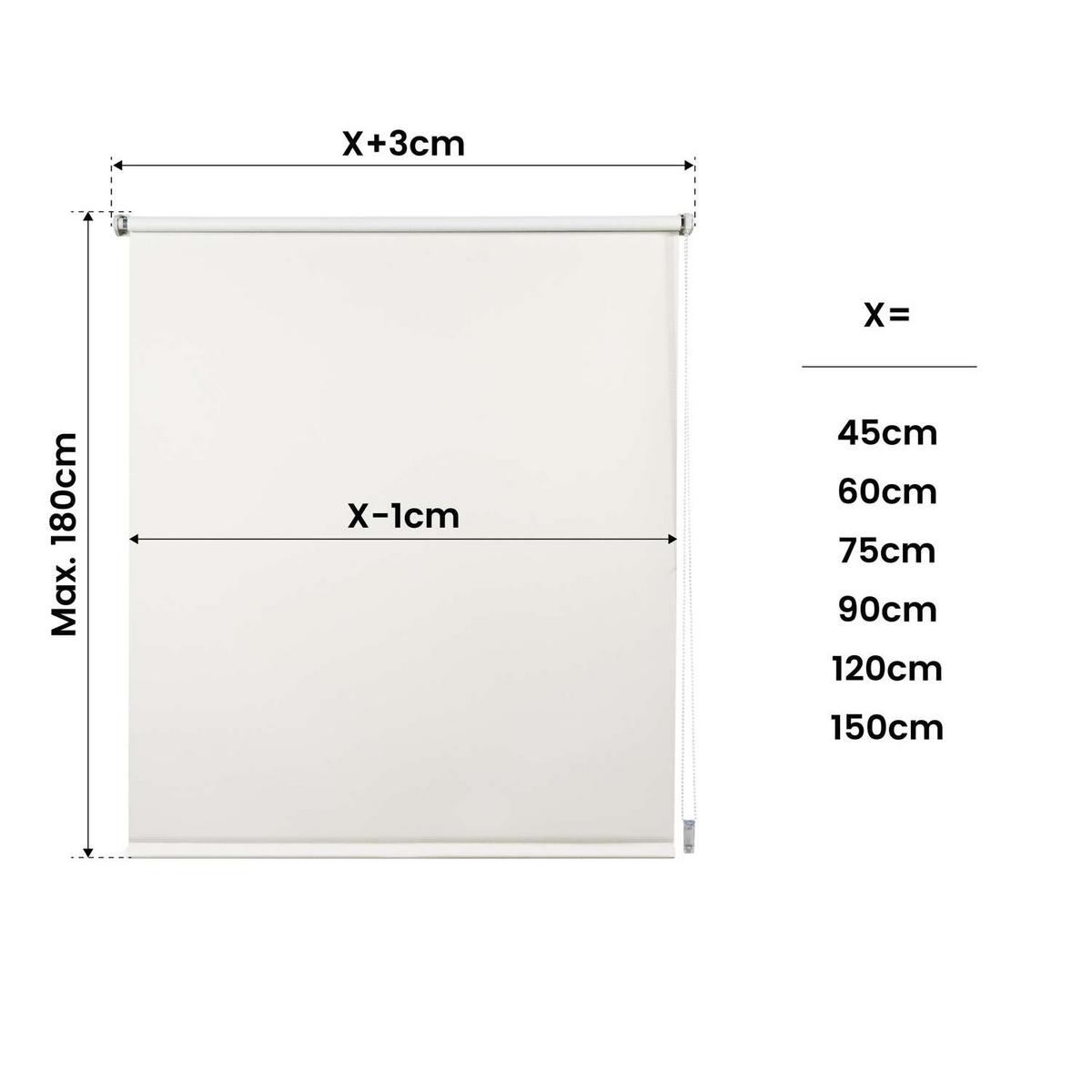 VERDUNKELUNGSROLLO | Ekrü, 120 cm x 180 cm - Beige, Kunststoff (120/180cm) - STORESDECO