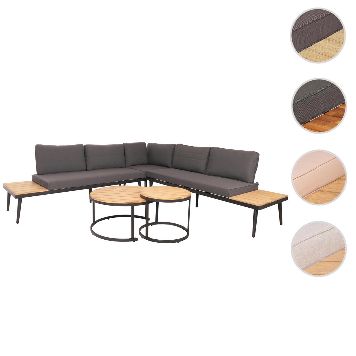 GARTEN-GARNITUR H54C Braun, Dunkelgrau - Dunkelgrau/Braun, Holz - MCW