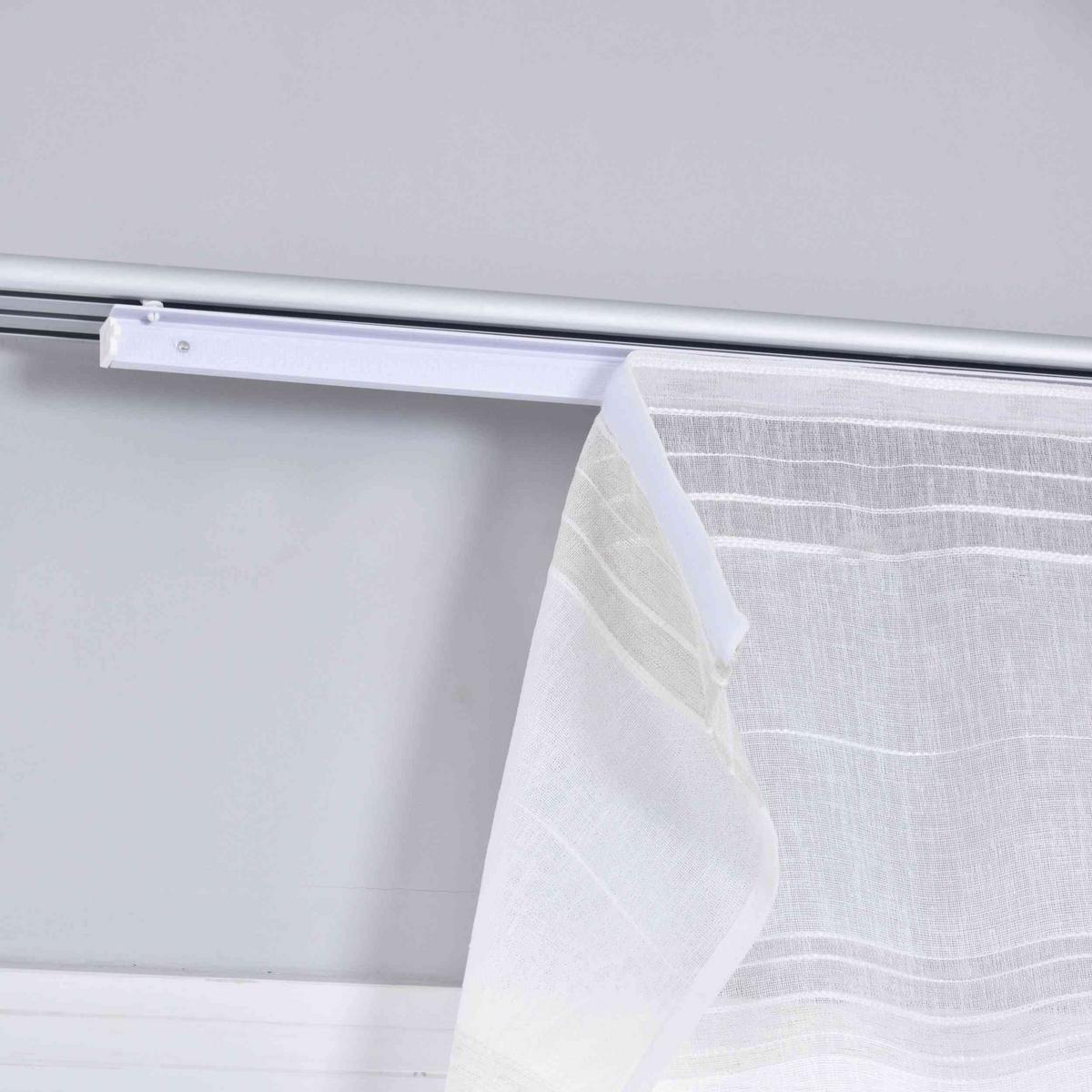 SCHIEBEVORHANG »Frankfurt« HxB 245x60 cm Taupe - Taupe, Textil (60/245cm) - Gardinenbox