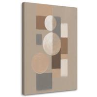 LEINWANDBILD Abstraktion 30x45cm - Beige, Textil (30/45cm) - Feeby