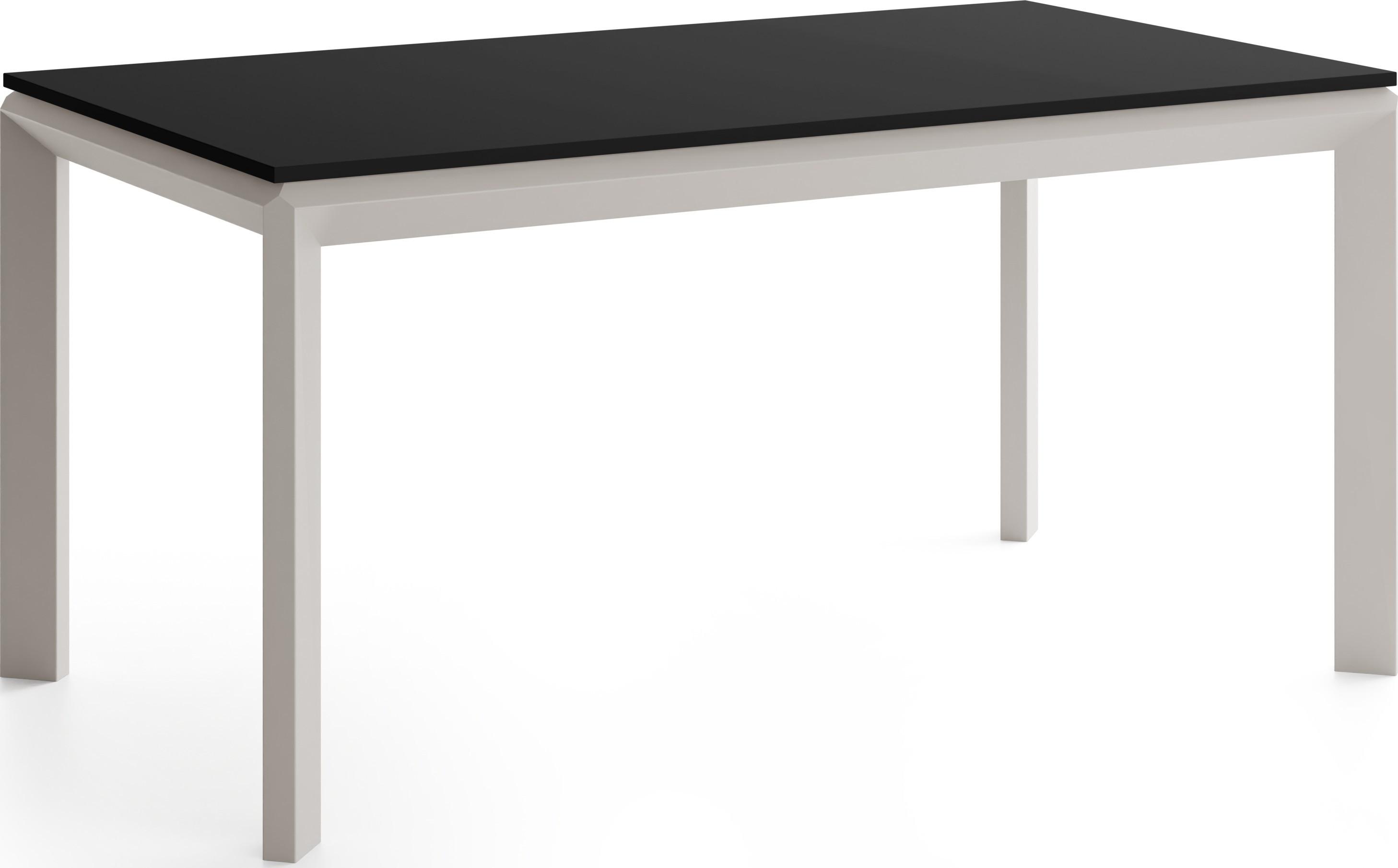 ESSTISCH Elan rechteckig ausziehbar verlängerbar mit Schwarzen Metallbeinen, Schwarz 180-270/90/76 cm - Kaschmir/Schwarz, Holzwerkstoff/Metall (90/270/76cm) - WFL GROUP