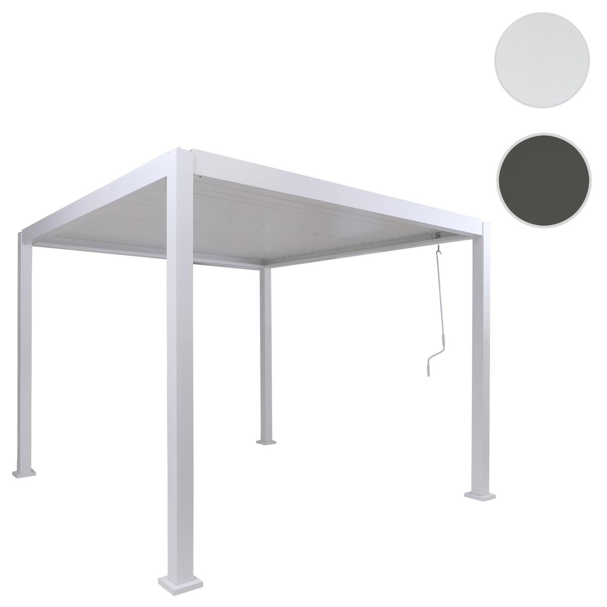 PERGOLA Weiß - Weiß, Metall (302/235/302cm) - MCW
