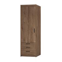 DREHTÜRENSCHRANK ELENORA 59,9/190,5/53cm 1-türig Braun - Braun, Holzwerkstoff (59.9/190.5/53cm) - MASSENO