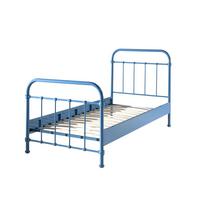 METALLBETT Karlyn 210x111x98 aus Metall in Blau - Blau, Metall (90/200cm) - 58aufmkessel