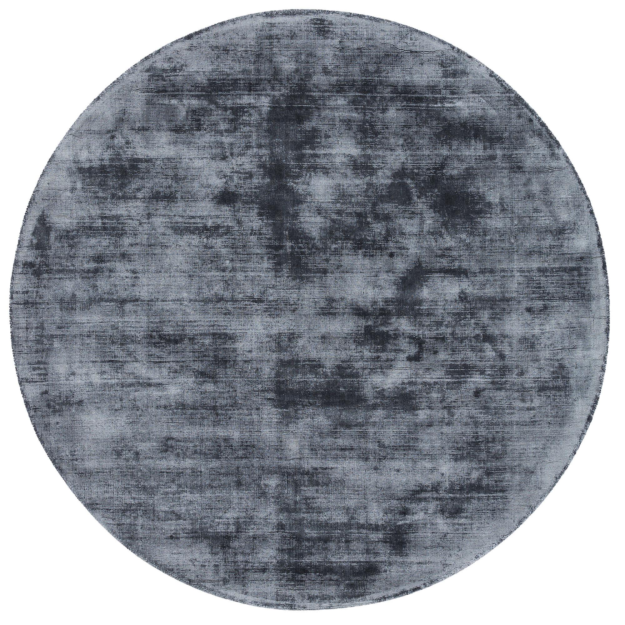 LUXUS DESIGNER TEPPICH ROMA RUND - Anthrazit, Textil (120/120cm) - Pergamon
