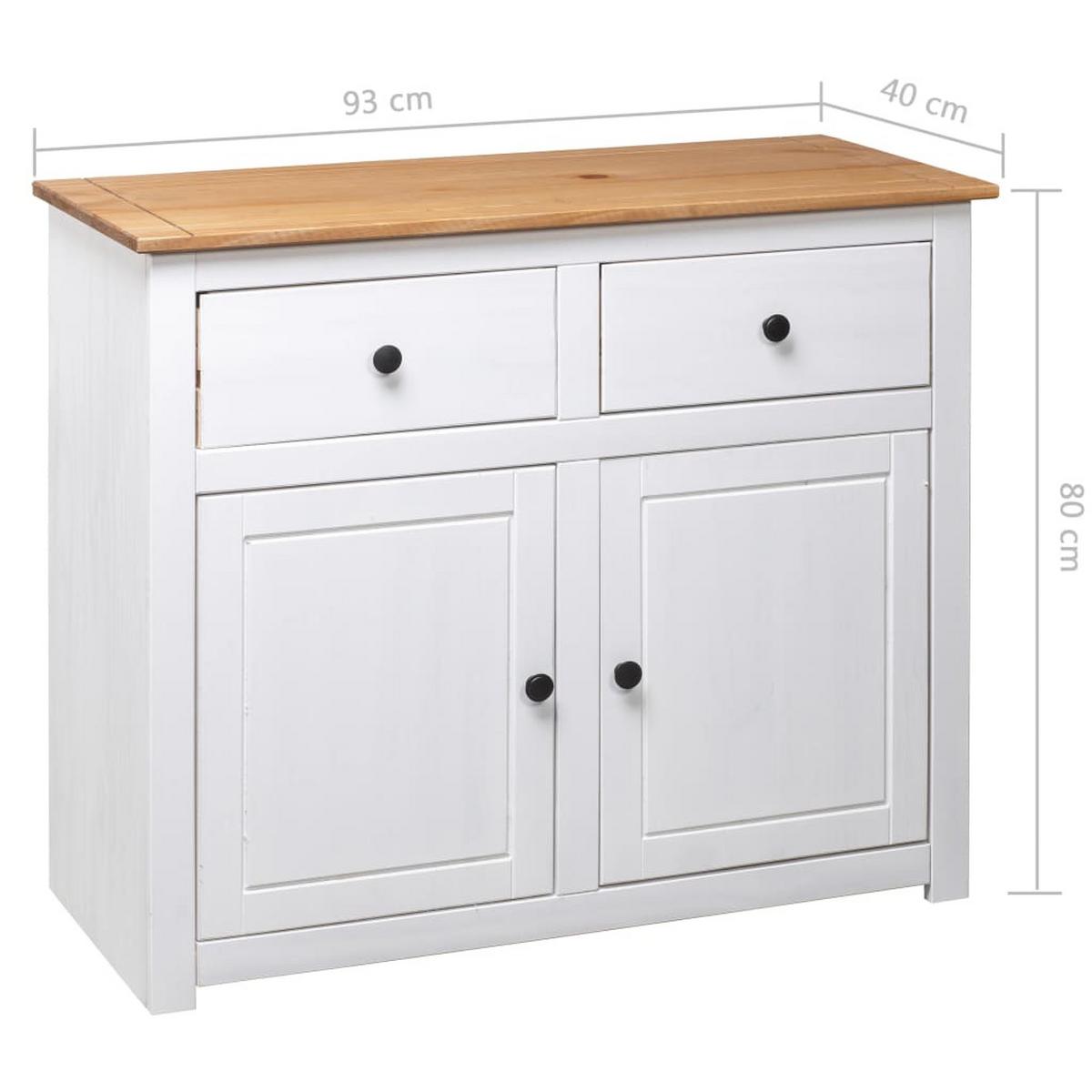 KOMMODE Torrez 80/40/93 cm - Weiß, Holzwerkstoff (80/93/40cm) - Nettlife