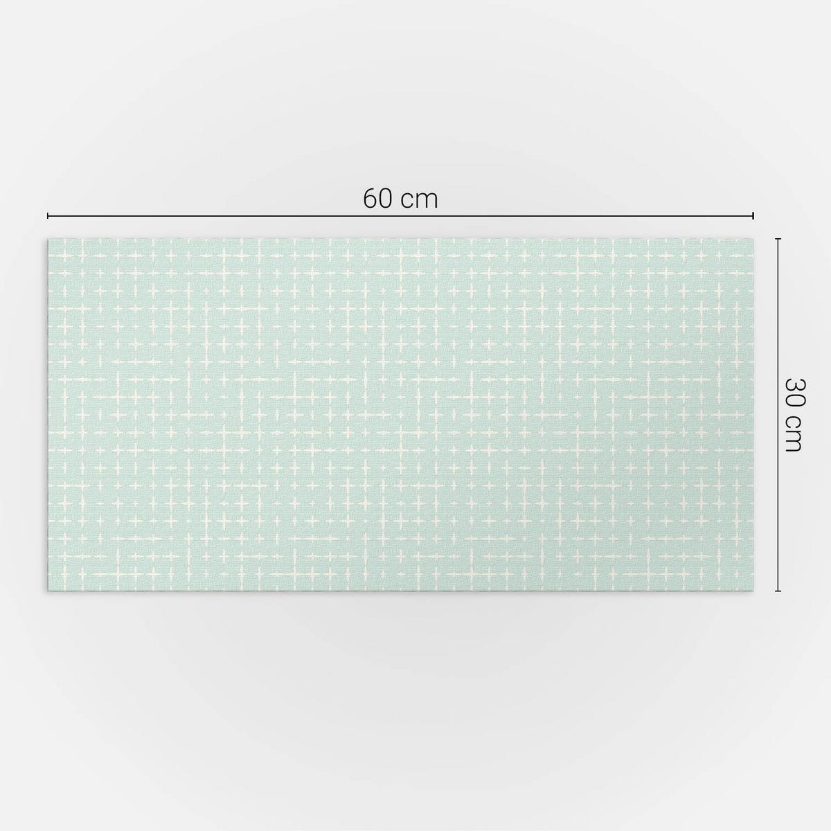 WANDPANEEL 6x 60x30 cm selbstklebend Trevanis - Mintgrün, Kunststoff (30/1.6/60cm) - Wallfluent