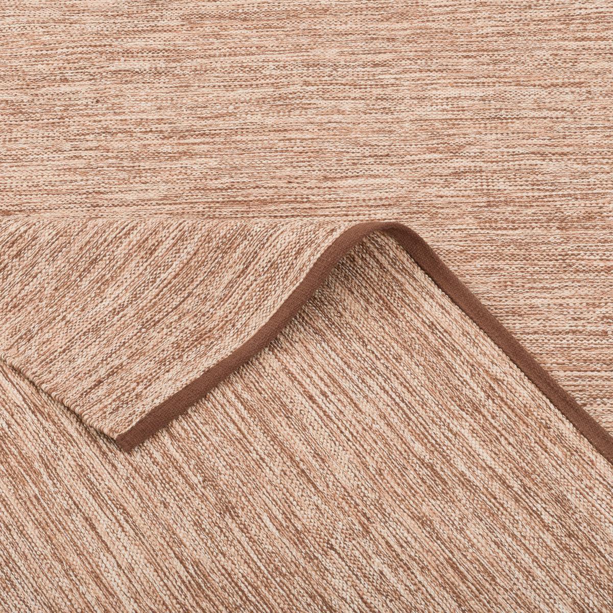 BAUMWOLLE NATUR KELIM TEPPICH EASY MELIERT - Beige, Textil (120/180cm) - Pergamon