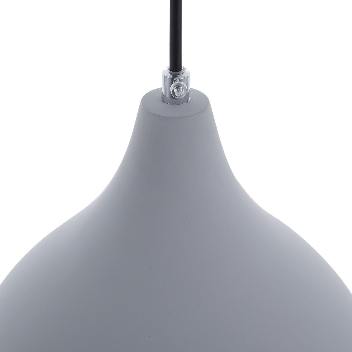 HÄNGELEUCHTE Lambro 23/23/121 cm - Grau, Stein (23/23/121cm) - Beliani