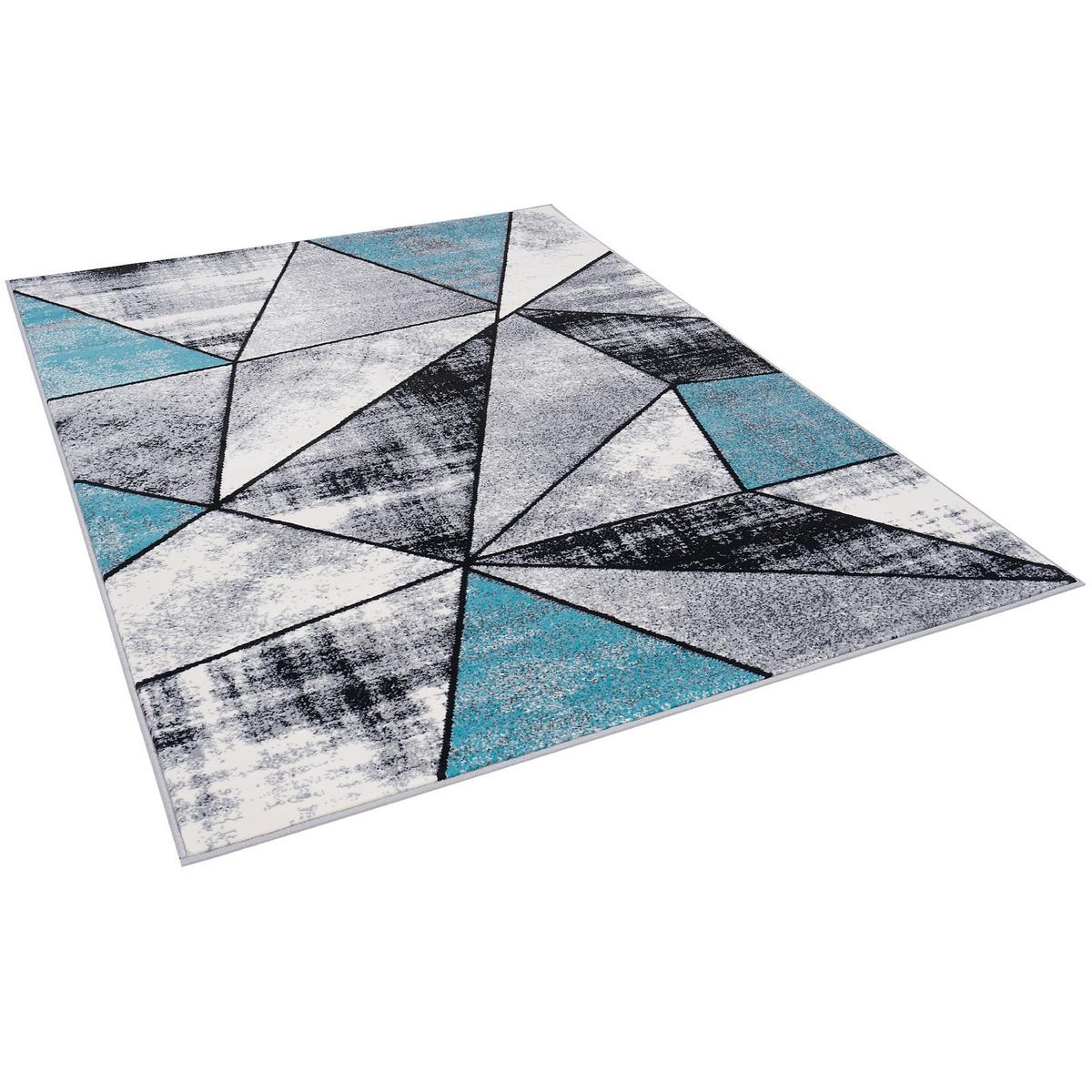 DESIGNER TEPPICH BRILLIANT MAGIC - Blau, Textil (140/200cm) - Pergamon