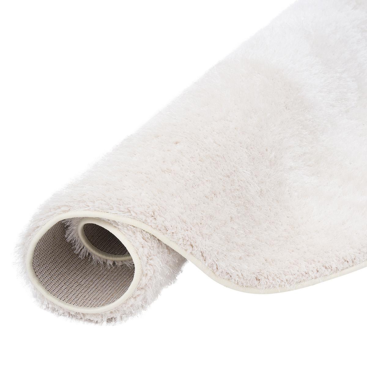 HOCHFLOR SHAGGY TEPPICH FEELING MIX RUND - Weiß, Textil (200/200cm) - Snapstyle