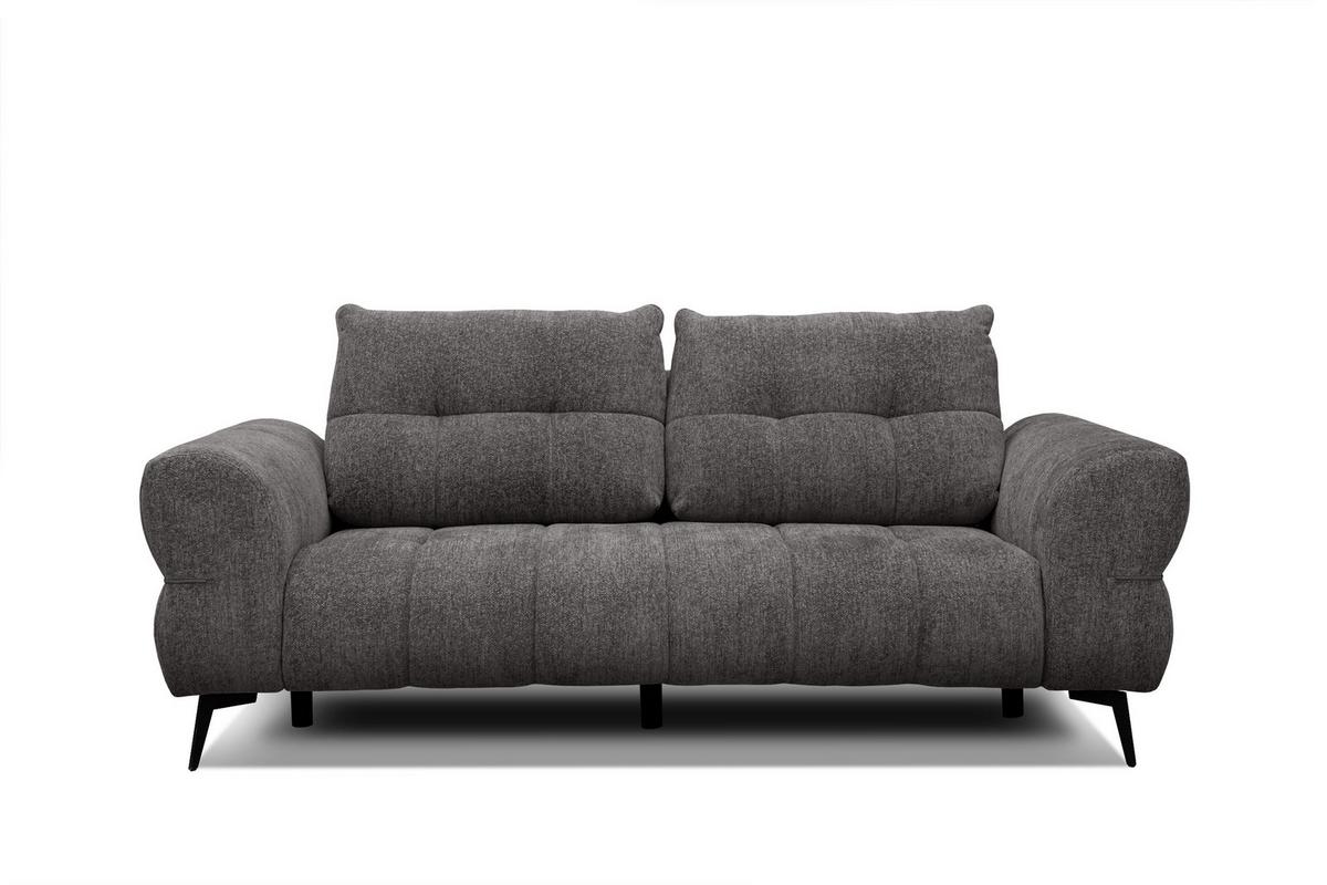 SOFA SALVINI 3-Sitzer, dunkelgrau - Dunkelgrau, Holz/Textil (237/88/99cm) - Wozimo