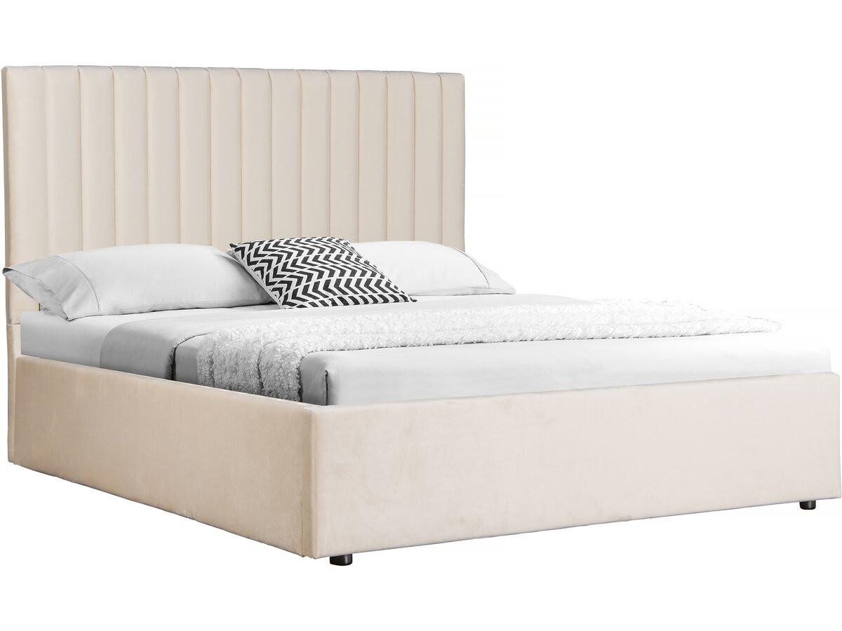 BETT mia beige - Beige, Textil (200/160cm) - Habitat Garten