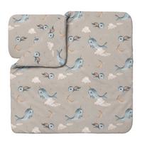 BABY Bambus-Bettwäsche Wale - Cappuccino, Textil (75/75cm) - waldin