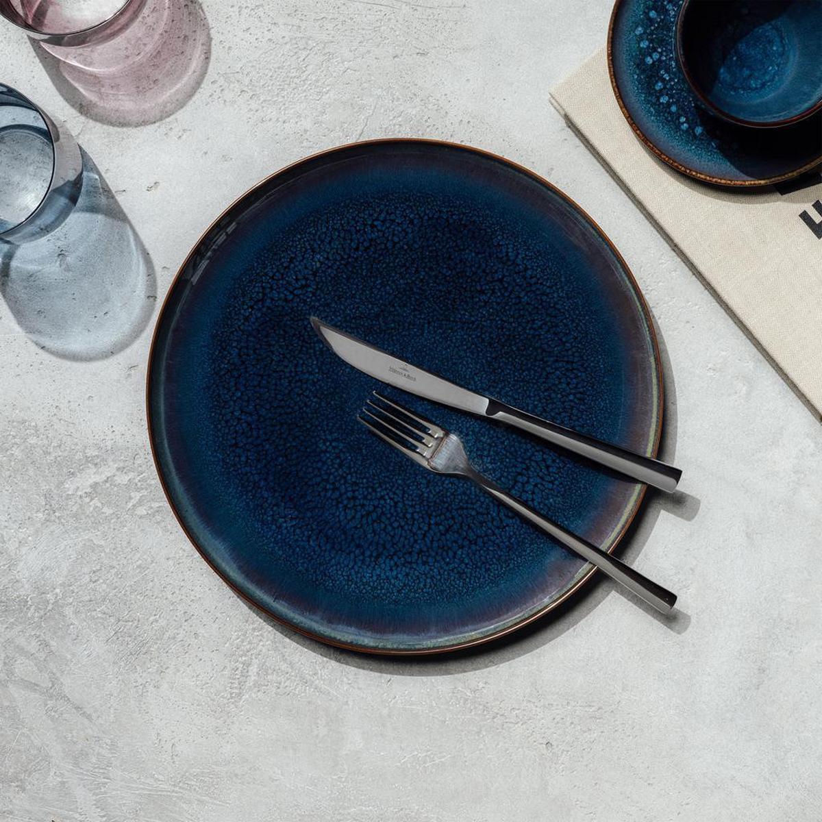 SPEISETELLER Crafted Denim dunkelblau ø 29 cm 6er Set - Dunkelblau, Keramik (29cm) - like.Villeroy & Boch