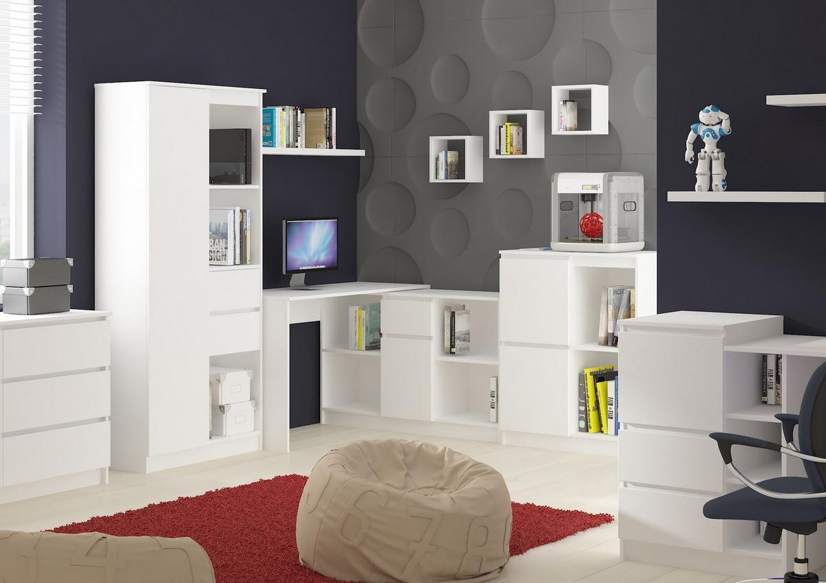 SCHREIBTISCH Weiß 79/120/50 - Weiß, Holzwerkstoff (150/92/79cm) - RAUMHIRSCH FURNITURE