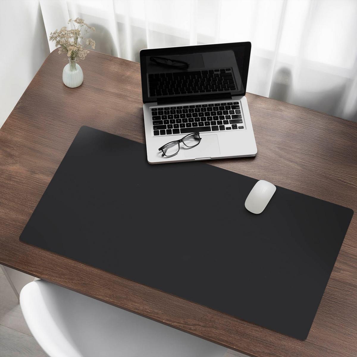 SCHREIBTISCHUNTERLAGE 100x50 cm Schwarz - Schwarz, Kunststoff (100/50/1.6cm) - Wallfluent