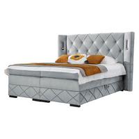 BOXBETT Focus Lux - H3 - Hellgrau, Holz (180/200cm) - MIRJAN24