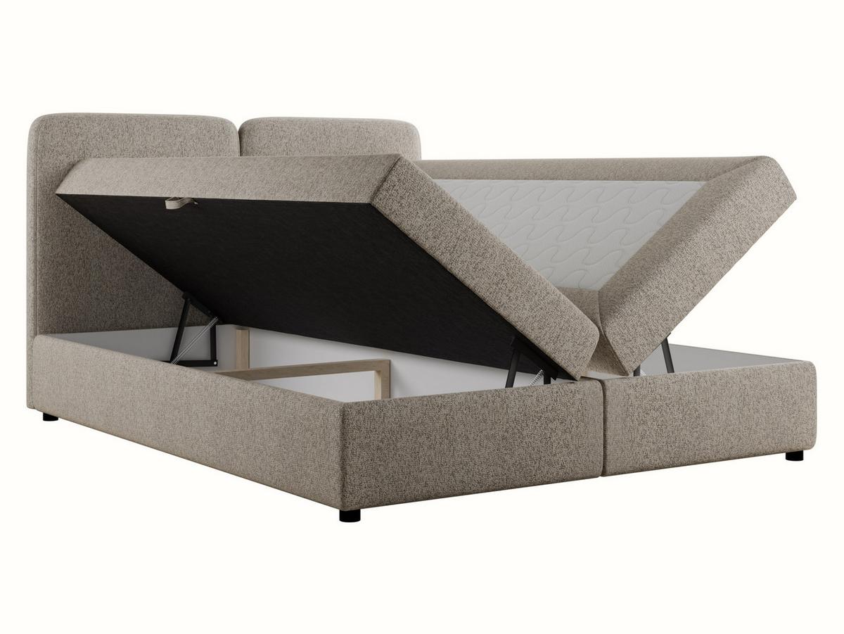 BOXBETT Boho - H3 - Schwarz/Mintgrün, Holz/Holzwerkstoff (160/200cm) - MIRJAN24