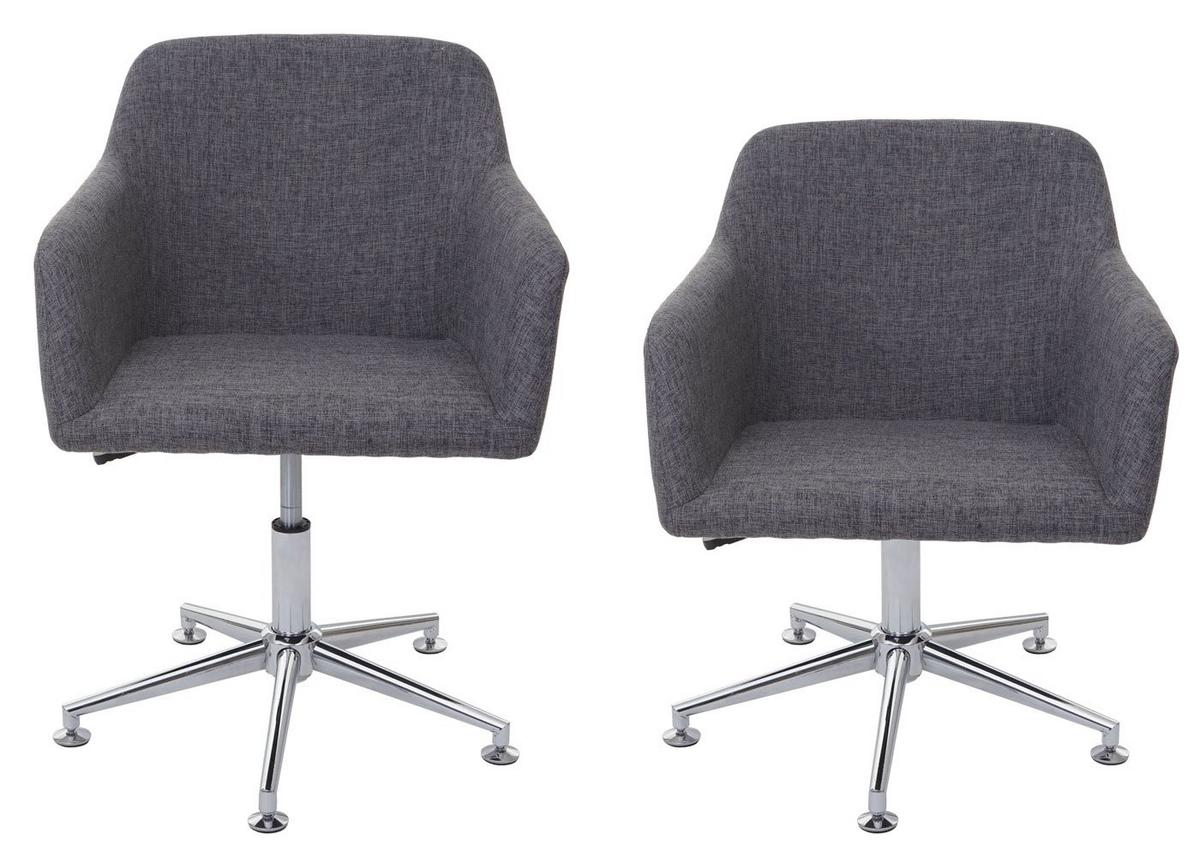 ESSZIMMERSTUHL Grau 6er-Set - Grau, Textil (56/86/55cm) - MCW