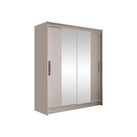 SCHWEBETÜRENSCHRANK Westa II - Kaschmir/Silberfarben, Holzwerkstoff/Metall (150/200/58cm) - MIRJAN24