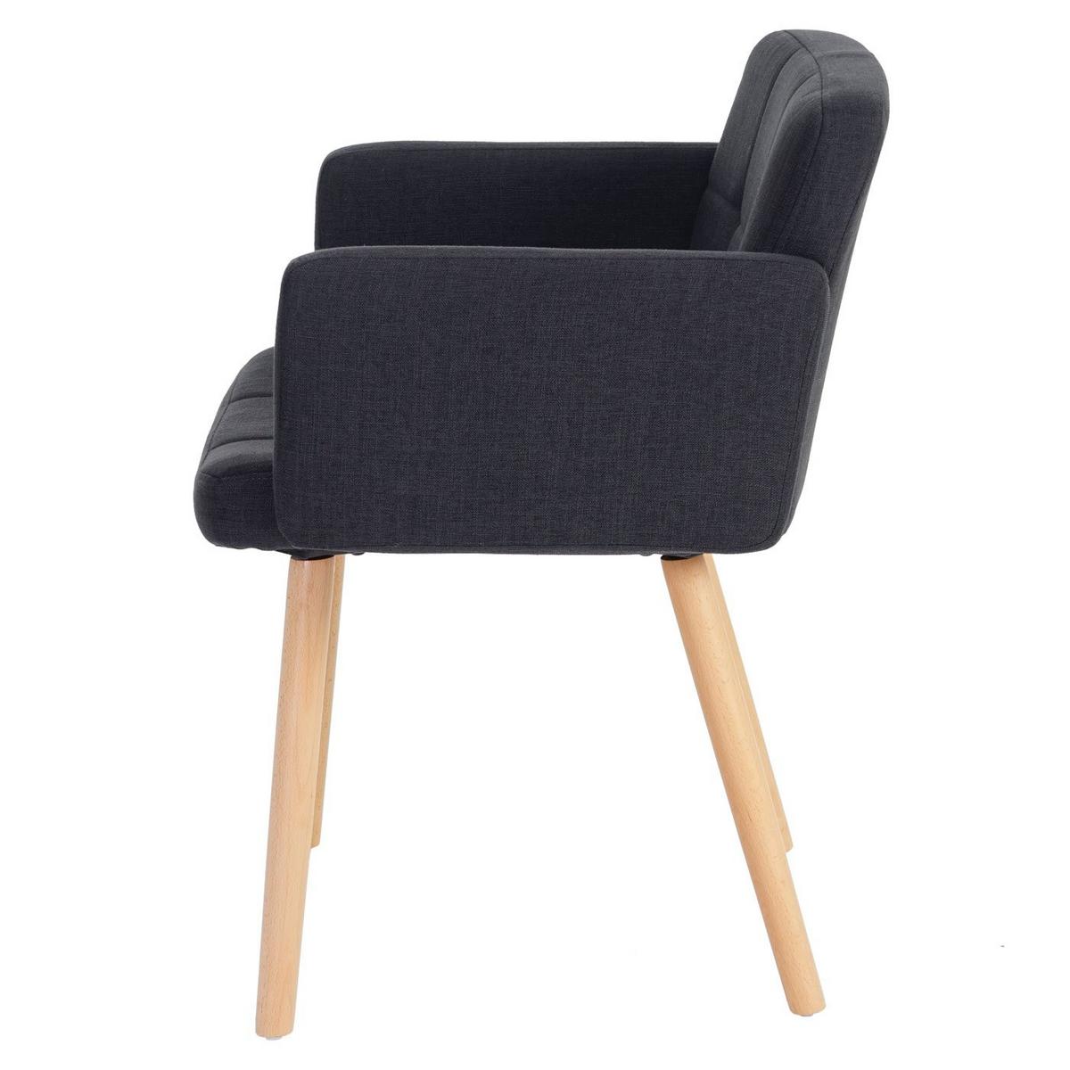 ESSZIMMERSTUHL Anthrazit 6er-Set - Dunkelgrau/Anthrazit, Textil (60/79/57cm) - MCW