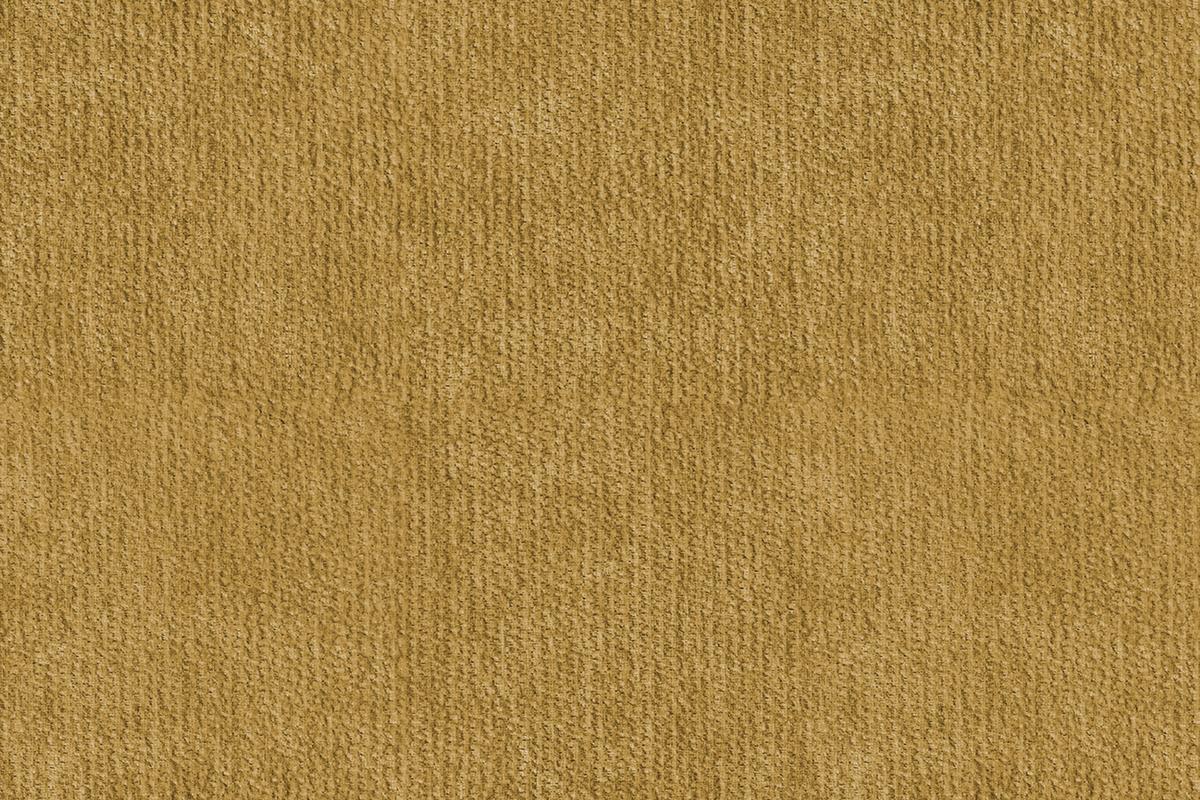 SOFA FEBE 3-Sitzer, safranfarbener Chenille-Stoff - Gelb/Schwarz, Holz/Textil (190/82/96cm) - Wozimo