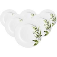 SPEISETELLER Evora weiß-grün ø 24 cm 6er Set - Weiß/Grün, Keramik (24cm) - Ritzenhoff Breker