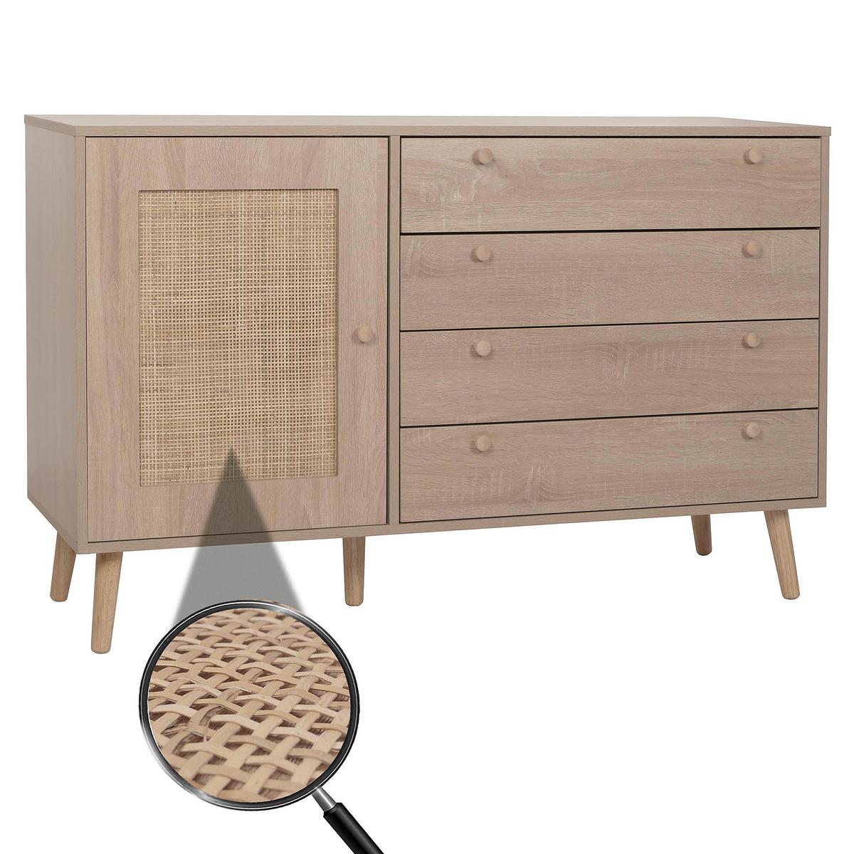 SIDEBOARD Braun - Braun, Holz (120/77/38cm) - MCW