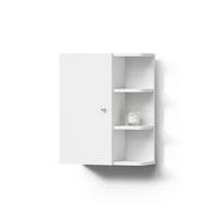 BADSCHRANK Fucino Weiß 47.2 x 59.2 cm - Weiß, Holzwerkstoff (47.2/59.2/20.8cm) - Livinity®