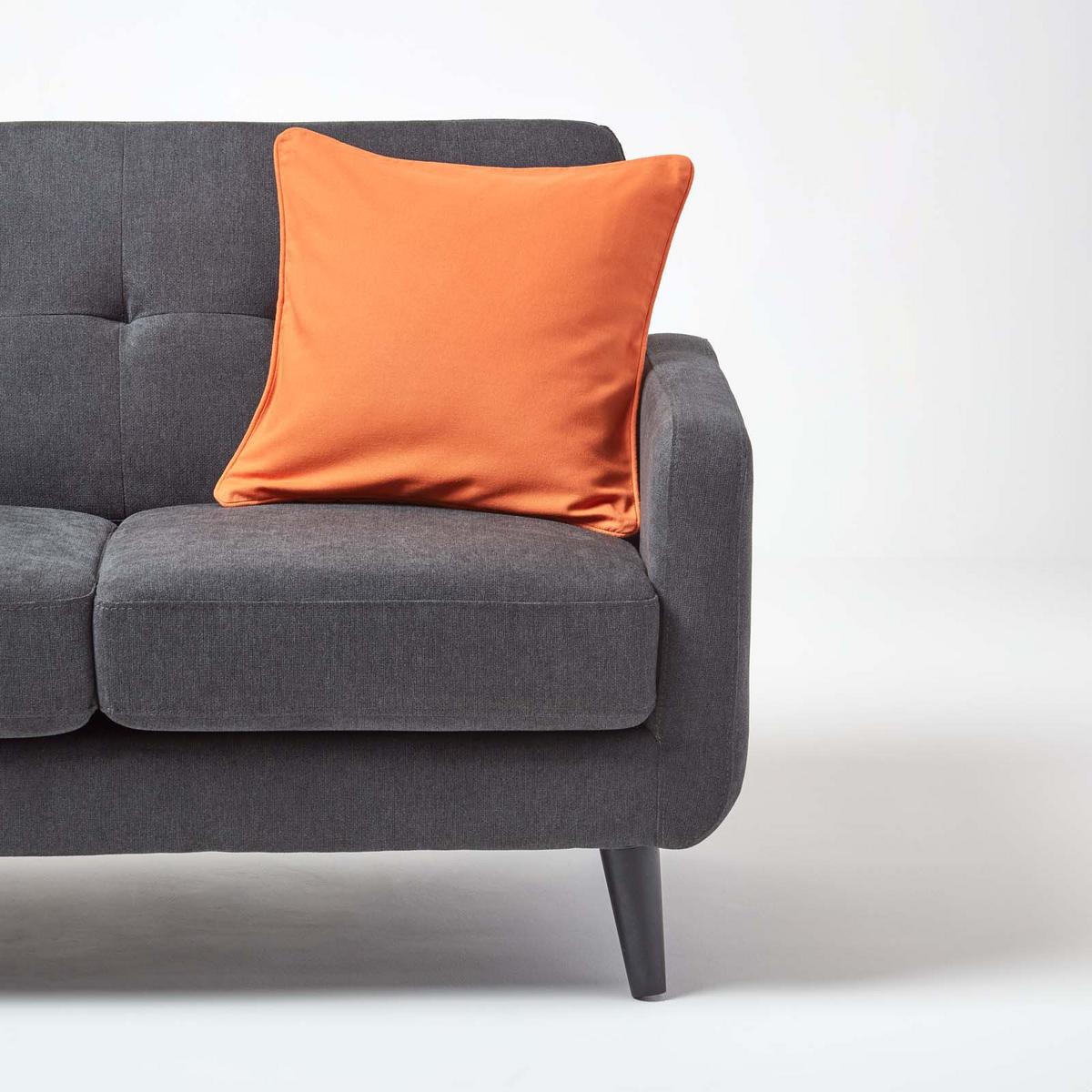 KISSENHÜLLE terracotta 45/45 cm, 100% Baumwolle - Terracotta, Textil (45/45cm) - Homescapes